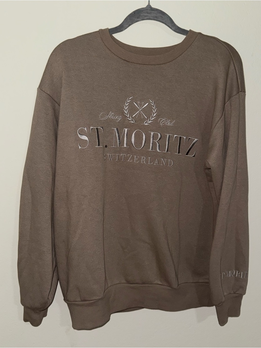 Switzerland Men's Brown Crewneck Sweater